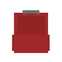 Red Daypack item from Unturned