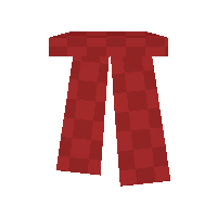 Red Scarf item from Unturned